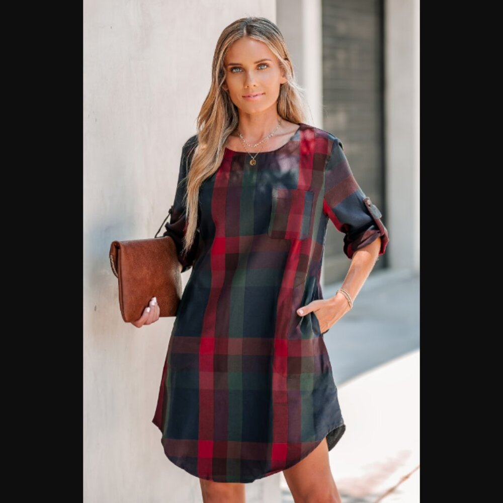 Lady Leisure Plaid Dress